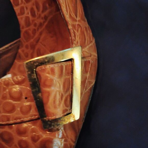 Fantasy Collection Lola Lizard Skin Slingback Heels - Picture 5 of 10